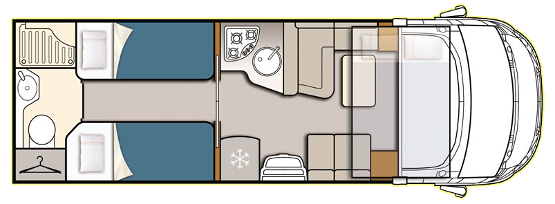 Grundriss M-Liner 4 vollintegriert